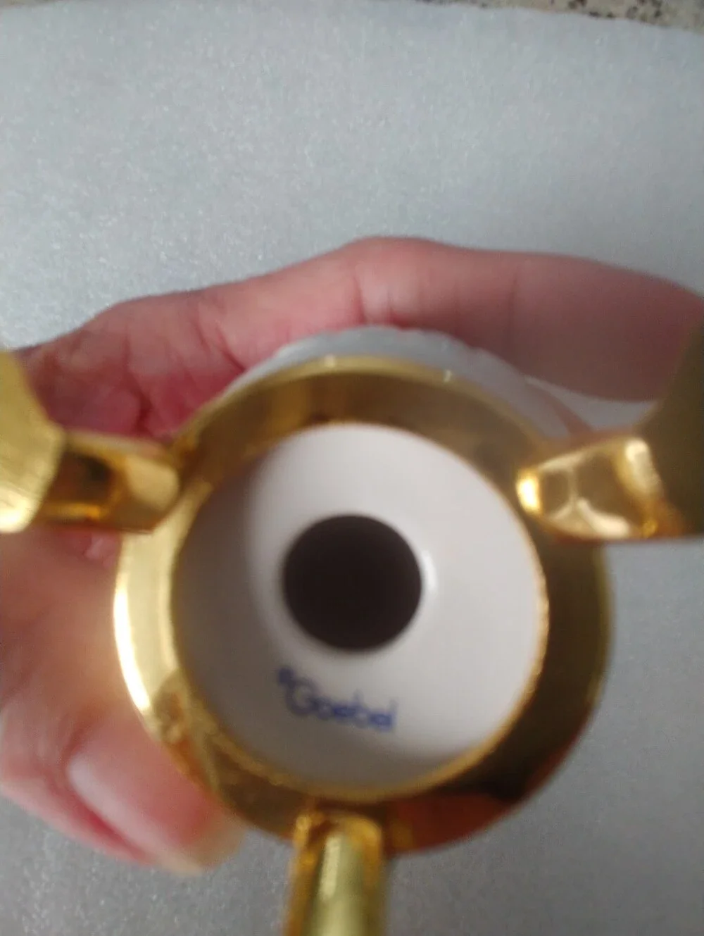 2009 Goebel Egg .Decorative White Porcelain Egg Ornament